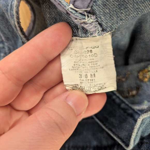 Vintage Embroidered ' Autumn Garden' Teddy Bear Sunflower Denim Overalls - Picture 6 of 6